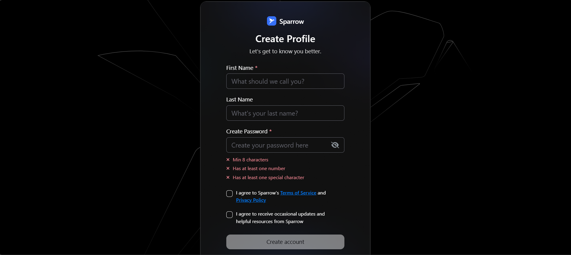 GettingStartedWithSparrow